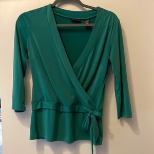 New York and Co. Stretch Green Blouse